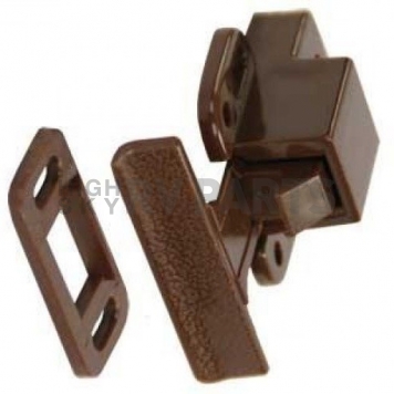 RV Cabinet Concealed Catch Positive - Brown Plastic - 70485-1