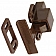 RV Cabinet Concealed Catch Positive - Brown Plastic - 70485