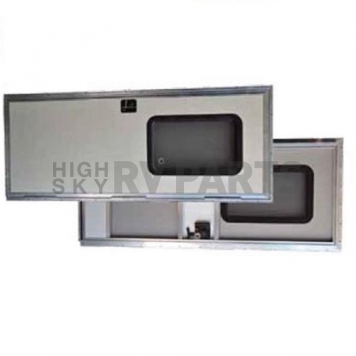 RV Entry Door Fiber Glass Skin Polar White 26 inch x 72 inchAP Products-1