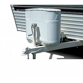 ADCO RV Propane Tank Cover - Dual 30 Pound Polar White Vinyl - 2113