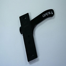 AP Products Entry Door Latch Left Hand Black