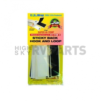 AP Products Multi Purpose Strap Black/ White  With Adhesive Backing - 3 foot 006-71