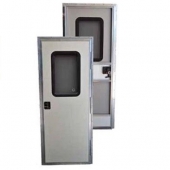 RV Entry Door - Square Corners White - Right Side Hinges - 26 inch x 72 inch