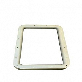 RV Entry Interior And Exterior Door Window Frame White