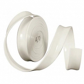 Camco Trim Molding Insert 1 inch x 25' White Vinyl - For Aluminum Roof Edge - 25103