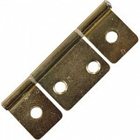 Brass Non-Mortise Flush Mount Hinge for Bi-Fold Doors - Set of 2