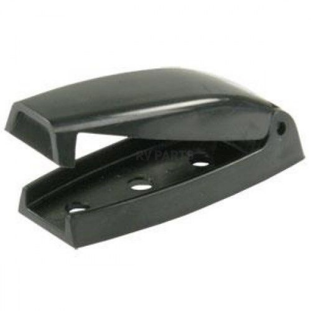 JR Products 10224 Baggage Door Catch Black Pack of 2