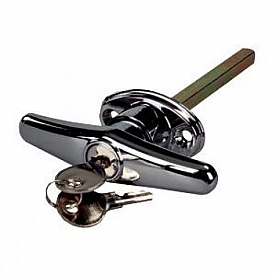 Chrome Locking T-Handle for Truck Caps/Bed Covers or Tool Boxes - 10885