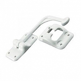 Door Catch 90 Degree T-Style Plastic Black
