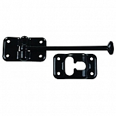 JR Products Door Catch T-Style 3-1/2 inch Black Plastic