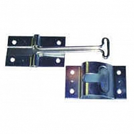 Door Catch T-Type 4 inch Zinc Plated