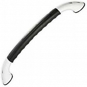 JR Products Deluxe Exterior Grab Bar Padded Rubber Grip Straight White 48315