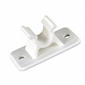 JR Products Door Holder C-Clip Type Polar White Plastic Set Of 2 - 10394PW