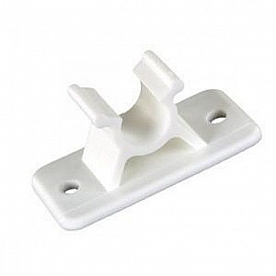 JR Products Door Holder C-Clip Type Polar White Plastic Set Of 2 - 10394PW