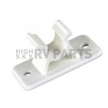 JR Products Door Holder C-Clip Type Polar White Plastic Set Of 2 - 10394PW