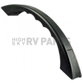 JR Products Exterior Grab Bar 9-7/8 inch Length Curved Black Plastic 482-A-3-A
