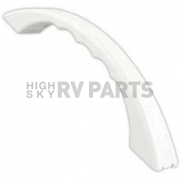 JR Products Exterior Grab Bar 9-7/8 inch Length Curved White Plastic 482-A-2-A