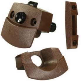 RV Sliding And Folding Interior Door Latch Brown Plastic - 20505