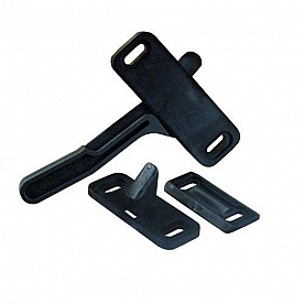 Screen Door Latch Black - Philips Style Left Side - 11215