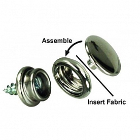 Snap Fastener Installation Kit for Fabric Or Material With Screen Rooms - Set of 6