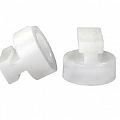 JR Products Window Curtain Glider Type C Window Curtain Track White - Set Of 14 - 81295