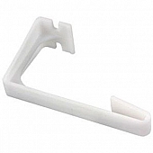 JR Products Window Curtain Retainer L-Shape White - Set of 2 - 81485