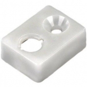 Window Curtain Track End Stop White - Pack of 2 - 81465