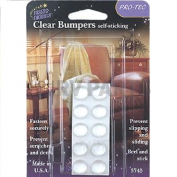 Clear Bumpers  Magic Mounts (R) 7/16 inch Case Of 10