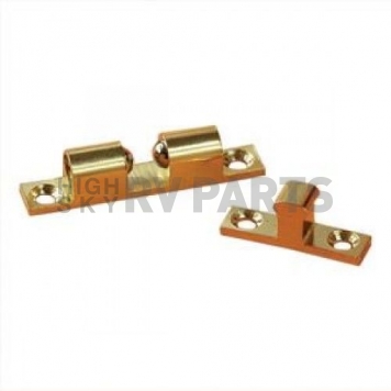RV Cabinet Door Catch - Bead Type Brass 2 inch - Set of 2