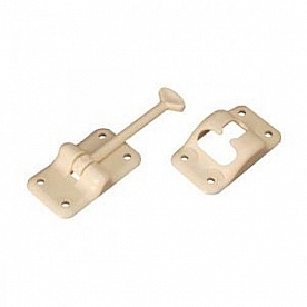 Door Catch T-Style Colonial White 3-1/2 inch