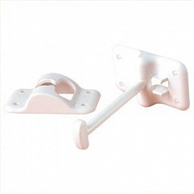 Door Catch T-Style White 3-1/2 inch