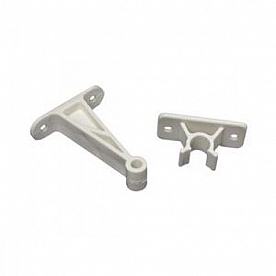 Door Catch White C-Clip Type 3 inch