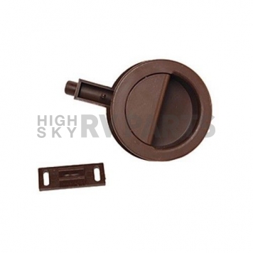 Entry Door or Cabinet Round Latch Brown - H261