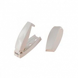 RV Designer Door Catch Round Type White Set Of 2 - E211