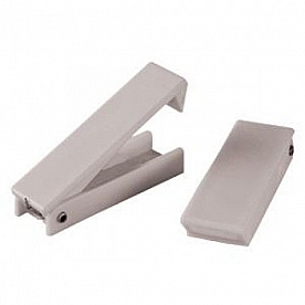 RV Designer Door Catch Square Type White Set Of 2 - E212