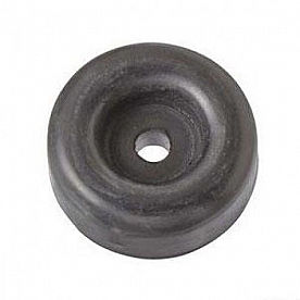 RV Designer Door Stop Bumper Black Round Single