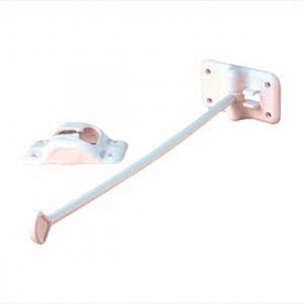 RV Designer RV Entry Door Catch T-Style White 10 inch - E239