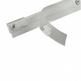 Window Curtain Track Ceiling Mount - 45 Inches White