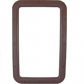 Valterra RV Entry Door Window Interior Frame - For 12 inch x 21 inch Brown