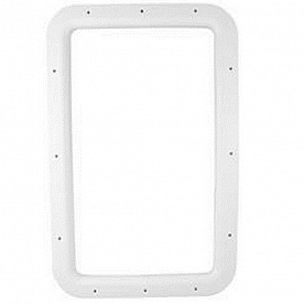 Valterra RV Entry Door Window Interior Frame - 12 inch x 21 inch Ivory