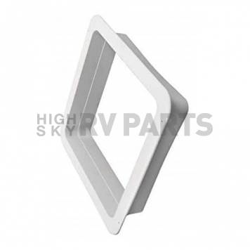 Heng's Roof Vent Trim Ring 14 inch x 14 inch x 1-1/8 inch Vertical Leg with Radius Corners- White 90090B -2