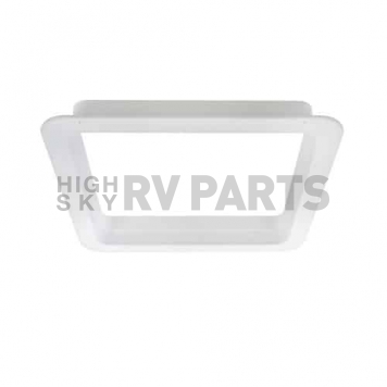 Heng's RV Roof Vent Manual Opening Without Fan - White Plastic Base/ Smoke Lid - V074101-C1G2-5