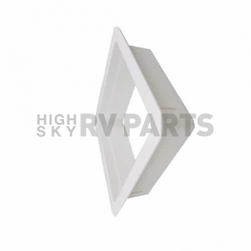Heng's Roof Vent Trim Ring 14 inch x 14 inch x 4 inch Vertical Leg with Radius Corners - White 90094B -3