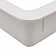 Heng's Roof Vent Trim Ring 14 inch x 14 inch x 4 inch Vertical Leg with Radius Corners - White 90094B 