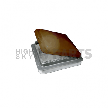 Heng's Industries RV Roof Vent Manual Opening Without Fan - Metal Base/ Amber Lid 73111-C1G1 -1