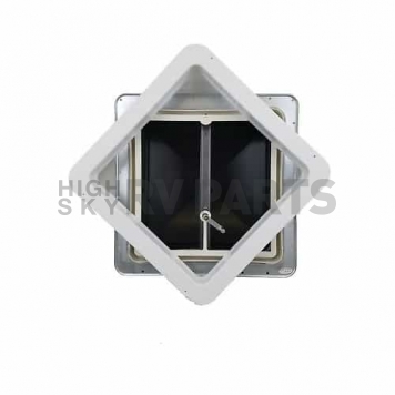 Heng's RV Roof Vent Manual Opening Without Fan - White Plastic Base/ Lid V071101-C1G2-4