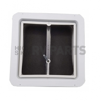 Heng's RV Roof Vent Manual Opening Without Fan - White Plastic Base/ Smoke Lid - V074101-C1G2-3