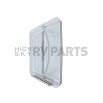 Ventline Roof Vent Lid Old Style Round Profile Continuous Hinge White - BV0554-01-4
