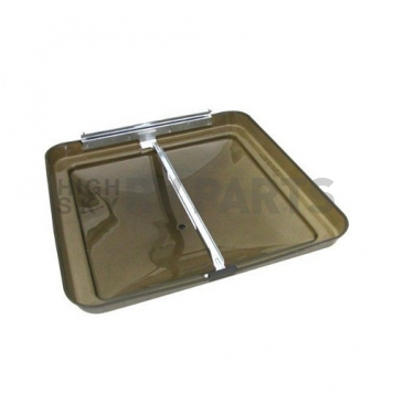 Ventline Roof Vent Lid Old Style Round Profile Continuous Hinge - Smoke - BV0554-03-1