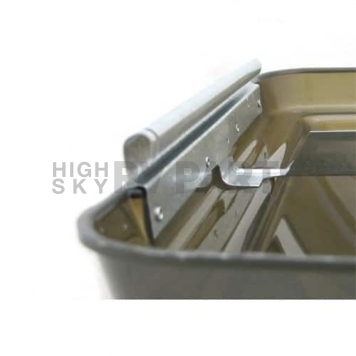 Ventline Roof Vent Lid Old Style Round Profile Continuous Hinge - Smoke - BV0554-03-4